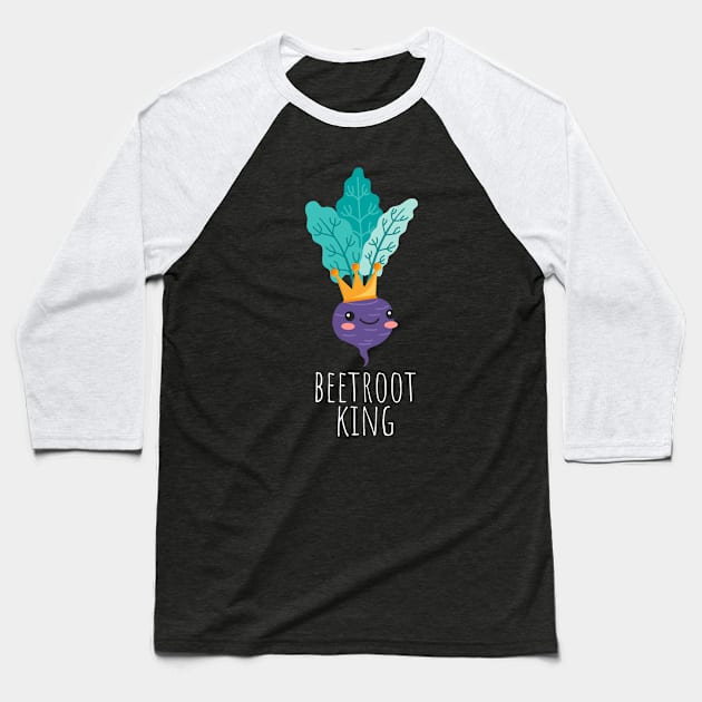 Beetroot King Cute Baseball T-Shirt by DesignArchitect